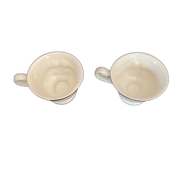 VTG Baileys Irish Cream YUM Mugs His & Hers Winking Face 2 Pc Cup Set 4” - Picture 3 of 4